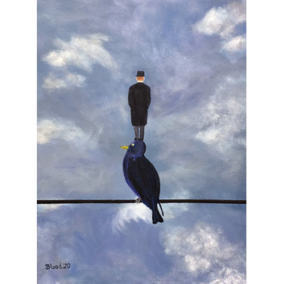 «Man on a Bird on a Wire» par Tom Blood - Peinture