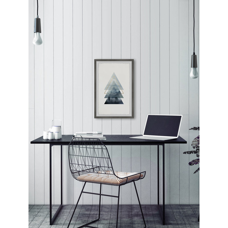 Triangle Pines by Marmont Hill - Single Picture Frame Painting, 20cm H x 30cm W