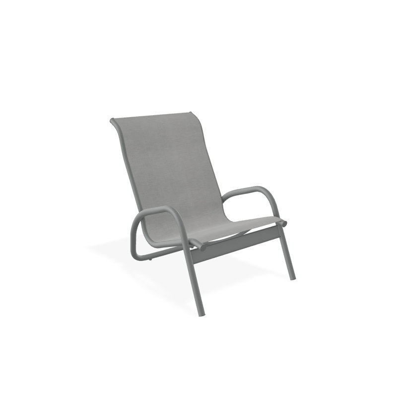 Gardenella Patio Chair, Alloy Sunbrella®, Graphite