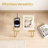 Acrylic Night Stand with Metal Legs Small Transparent Side Table Simple and Modern End Table