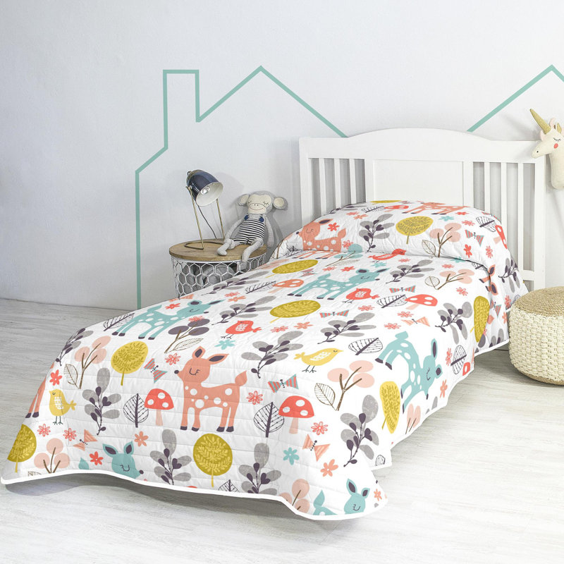 Oleander Cotton No Pattern Bedspread