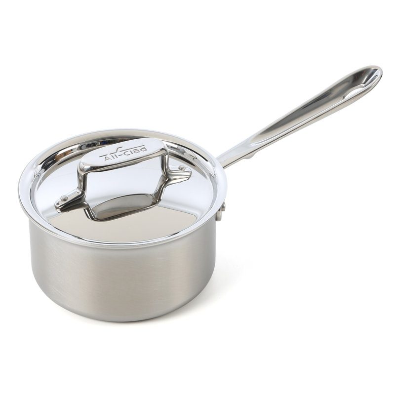 All-Clad D5 Stainless® Brushed Stainless Steel Saucepan with Lid, 2 qt.