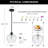 Aguilera 1-Light Apple-Shaped Water Glass Pendant Light for Kitchen Island, Dining, 9.1" W, E26 Base-1879010126-1862510485