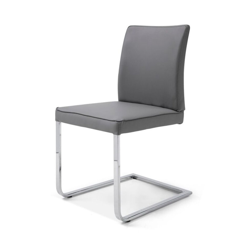 Chaise d'appoint rembourré, Gris
