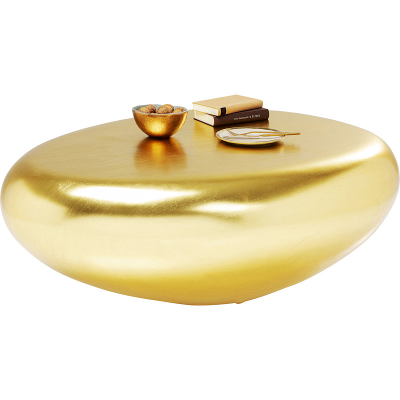 Pebble Block Coffee Table, Gold