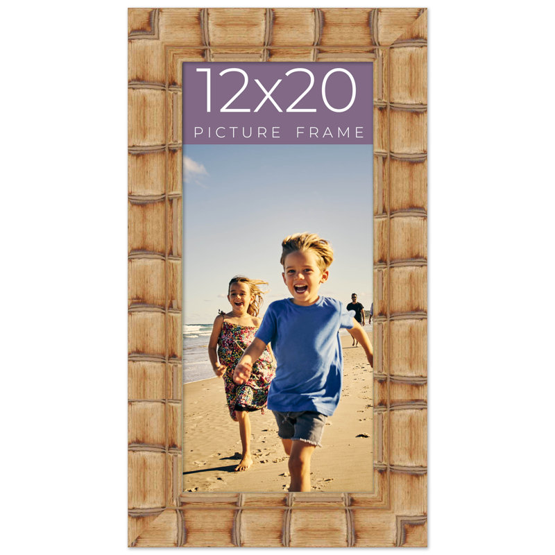 Cadre photo en bois massif Arianah, L 12 po x H 20 po