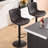 Swivel Adjustable Height Bar Stools, Leather Modern Barstools, Upholstered Counter Stool-244679