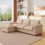 Canapé modulaire Cloud en canapé pour le salon Canapé modulaire en L en chenille pour appartement-1900494050