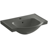 Veer Ceramic Pedestal Bathroom Sink with Overflow