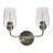 Metal and Glass 2-Light Vanity Light-69934910