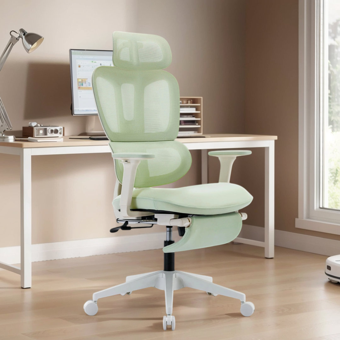 Milhollen Ergonomic Mesh Office Chair for Home and Office,Swivel Adjustable Desk Chair Latitude Run® Upholstery 