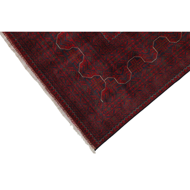 High-Quality Hand-Knotted Red Area Rug