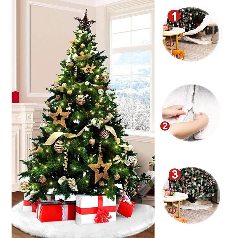 Faux Fur Tree Skirt