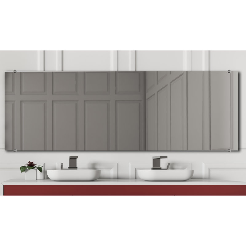 Cheston Flat Wall Mirror, 25" x 52"