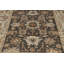 Tapis gris foncé à motif floral Oushak 8 x 10