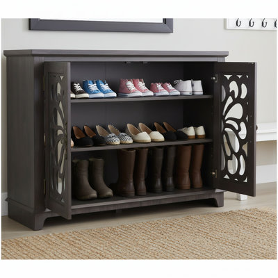 49.33-inch Sideboard With Three Mirrored Doors And Adjustable Shelves, Suitable For Living Rooms, Bedrooms, Dining Rooms, And Kitchens.