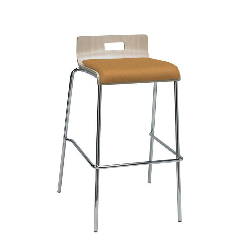 Tabouret Jive, Blanc, noir, Squash, Bar Stool (30” Seat Height)