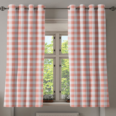 Sateen Semi Sheer Curtains / Drapes Pair