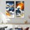 «Abstract Ocean Waves in California I», art mural sur toile 2 pièces