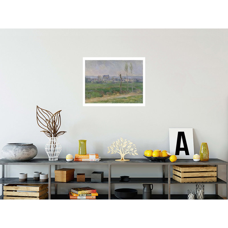 «View of Vernon» par Claude Monet - Estampe numérique, H 22 po x l 28 po