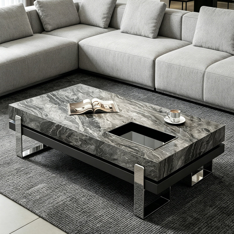 Harnish, 13.77" H  x 51.18" L  x 27.55" W, Gray