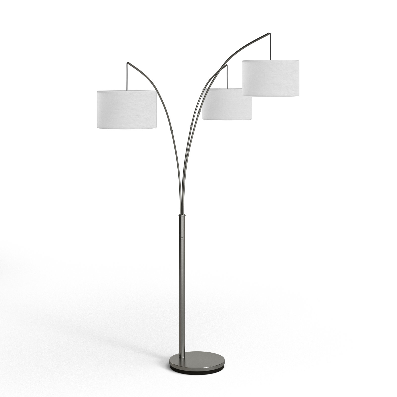 Willowdale 74'' Floor Lamp, Brushed Steel
