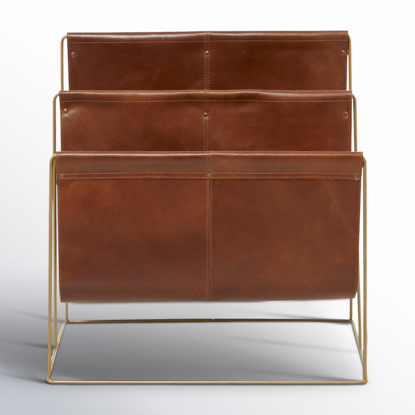 Ginesta Magazine Rack, Brown