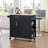 36″ H  Kitchen Island Cart with Solid Wood Top and Storage-106815335
