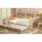 Wooden Daybed With Trundle And Practical Desk Layout Storage Study - Quality Wood Construction-1546595824-1546595829