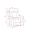  Fauteuil inclinable électrique en cuir fleur Kingston avec fonction d'inclinaison électrique à une touche, beige-2057547865