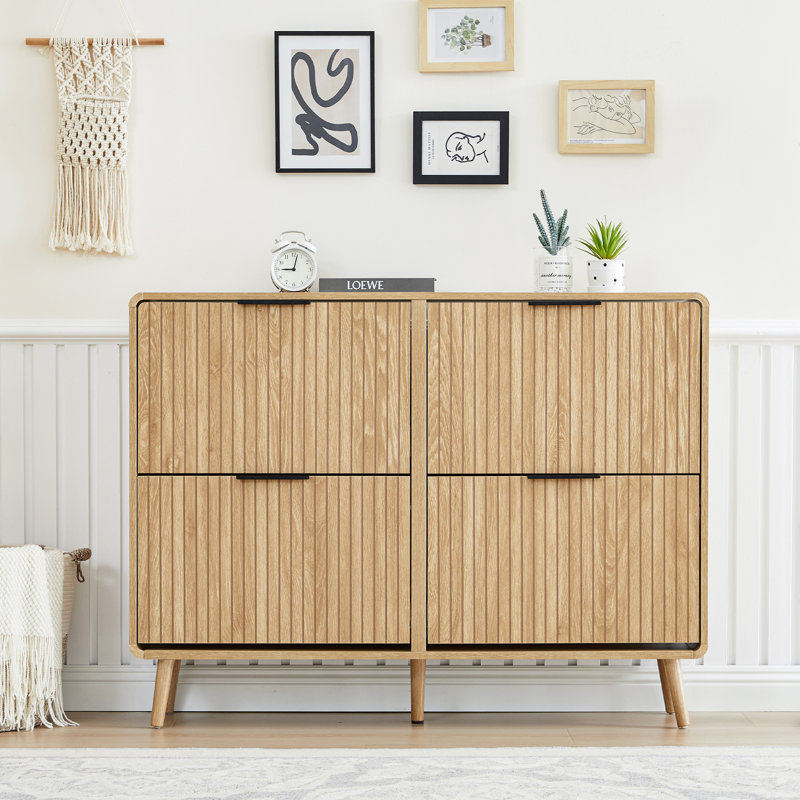 Armoire de rangement pour chaussures 16 à 24 paires, Naturel