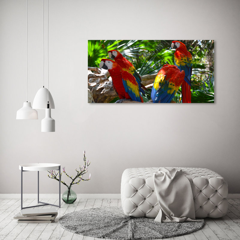 Macaw Parrots - Wrapped Canvas Print