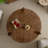 Handmade Wood Round Coffee Table - Rustic Natural 36" Sturdy & Safe Wooden Coffee Table for Living Room