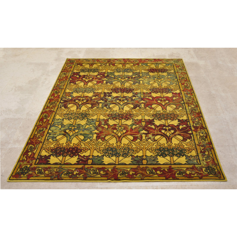 Tapis vitrail Kojo, Rectangle : 5 pi 6 po x 8 pi