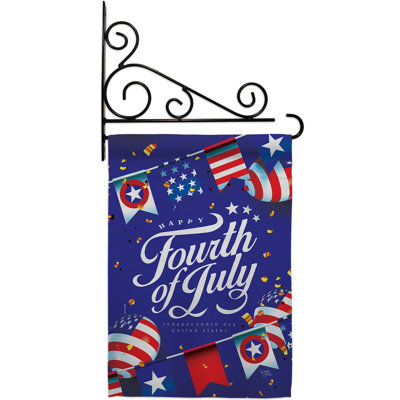 Ensemble de drapeaux à 2 côtés H 18,5 po x l 13 po