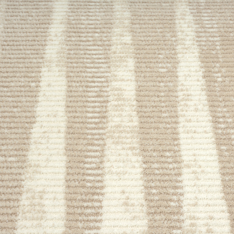 Abani Rugs TER150A Beige Cream Geometric Vertical Lines Neutral Transitional Area Rug, Rectangle 2'  x 3' 