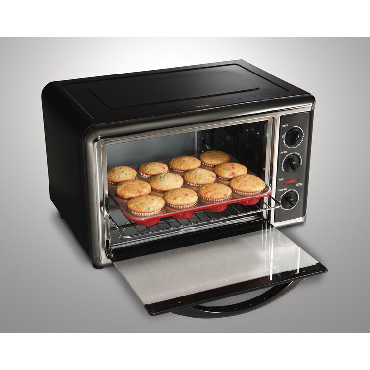  Hamilton Beach 31107D Convection Countertop Toaster Oven with  Rotisserie, Extra-Large, Black and Stainless: Home & Kitchen
