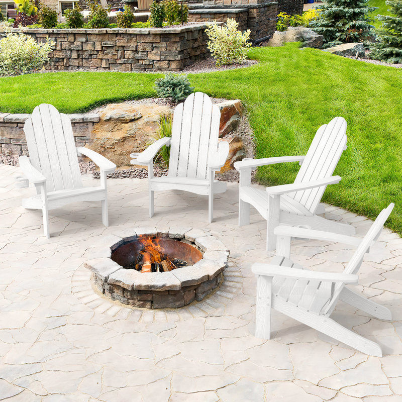 Chaise Adirondack en plastique Bickford, Brun
