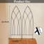 115cm H x 38cm W Metal Trellis