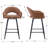 Swivel Bar Stools 27'' Counter Stools Faux Leather Counter Height Bra Stools Chairs for Kitchen Island-47901294