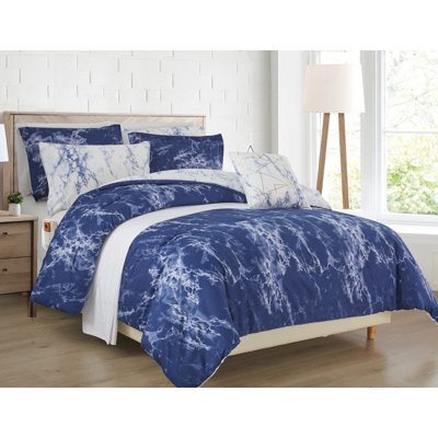 Elegant Comfort Reversible 10-Piece Comforter Set, Decorative Pillow And Fitted Sheet With Smart Pockets, Soft, Plush, & Lightweight Material