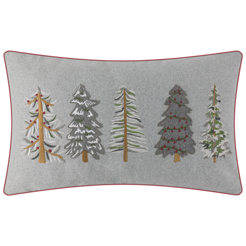Housse de coussin en polyester brodé 