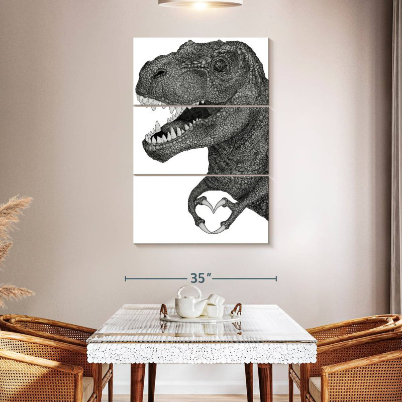 Brampt Dino Love, 50" H x 32" W
