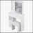Compact Desktop Vanity Table with Advanced LED Mirror and Ample Storage-211043604