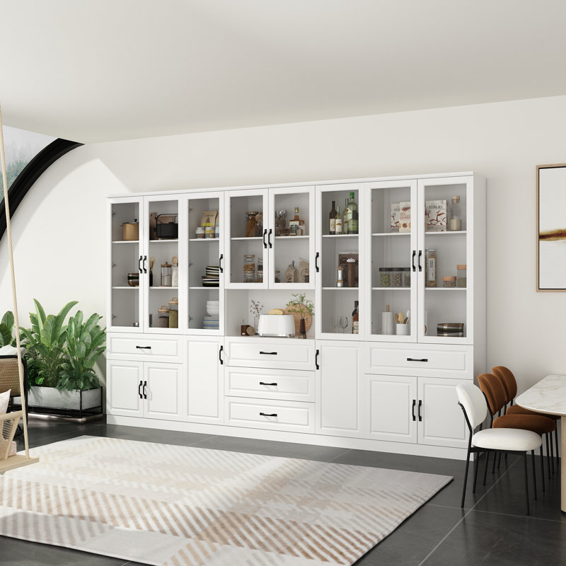 78.7"H Large Pantry Cabinet Sideboard Buffet Table