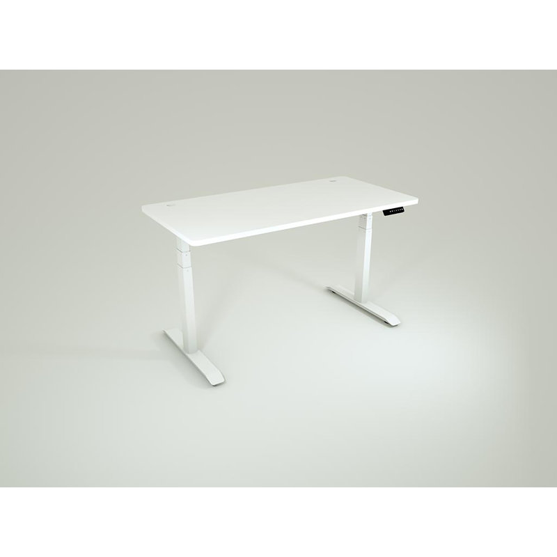 Bureau debout à hauteur réglable, H 47 po x l 48 po x P 24 po, Blanc