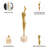 Modern Abstract Aluminum Sculpture with Artistic Human Form on Marble Base - Contemporary Metal Art Decor Featuring Sleek Design and Sculptural Detail for Stylish Display Spaces-401209813