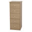 Ingrassia 5-Drawer Narrow Chest of Drawers, Tall Bedroom Furniture Storage-1051037687