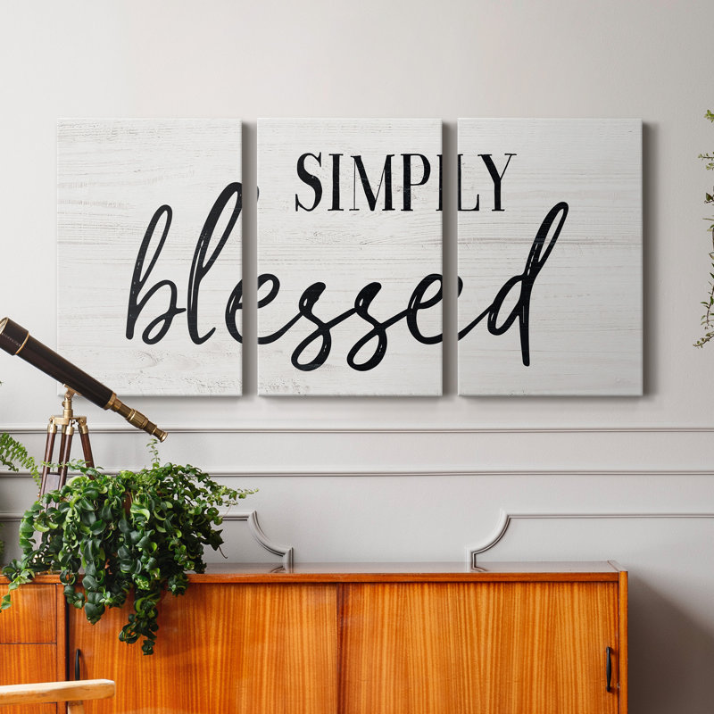Simply - Ensemble de 3 reproductions sur toiles tendues, H 60 po x l 120 po x P 1 po