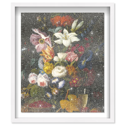 Victorian Vase Shadowbox Floral & Botanical Print by Oliver Gal, Black Frame, 16 x 20